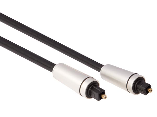 Cordon audio-vidéo optique haut de gamme toslink mâle / toslink mâle l=0.7m