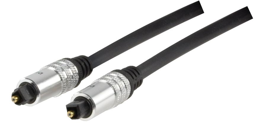 Cordon audio-vidéo optique haut de gamme toslink mâle / toslink mâle l=3.00m