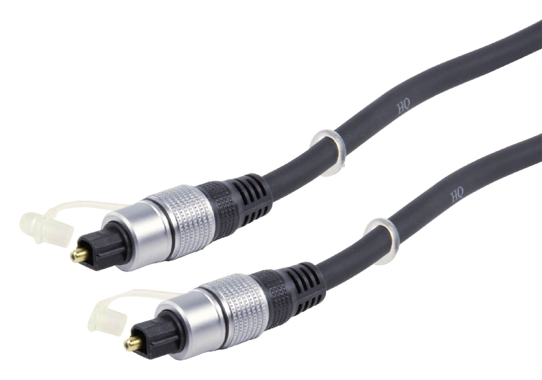 Cordon audio-vidéo optique haut de gamme toslink mâle / toslink mâle l=5m