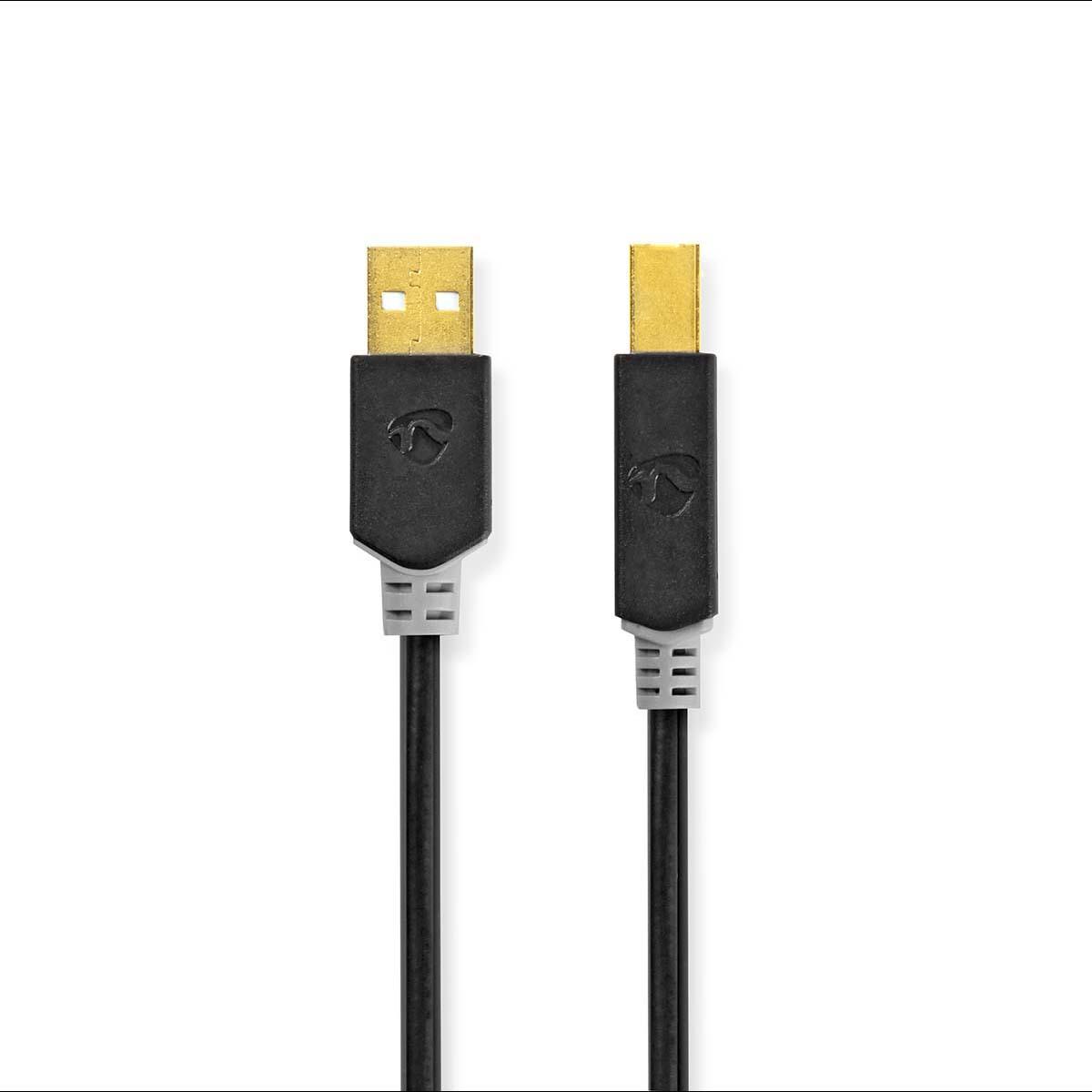 2.0 | usb-a  | usb-b  | 480 mbps | plaqué or | 2.00 m