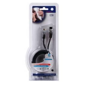 Cordon informatique firewire 4 broches mâle / firewire 9 broches mâle l=1.50m