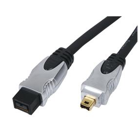 Cordon informatique firewire 4 broches mâle / firewire 9 broches mâle l=1.50m