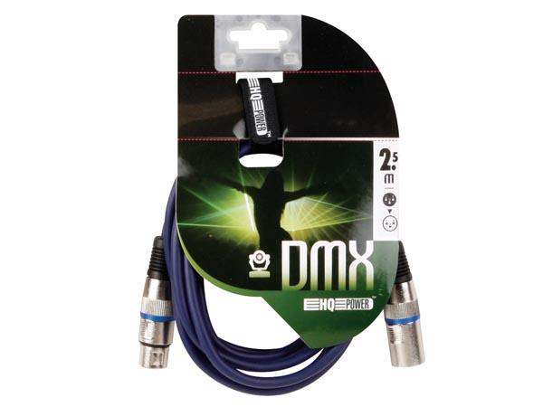 Cordon -dmx- xlr mâle / xlr femelle 3 broches : 3m