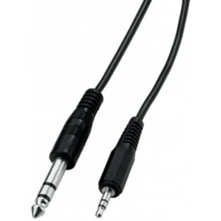 E44-Adaptateur audio-video jack 3.5mm male stereo / jack 6.35mm femelle  stereo à 1,50 €