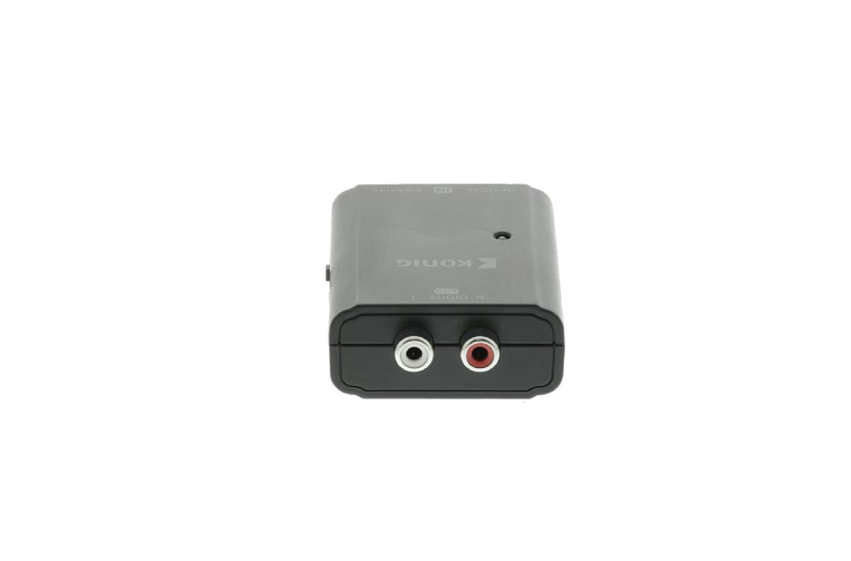 Convertisseur entrées : toslink / spdif sorties : 2 x fiches rca