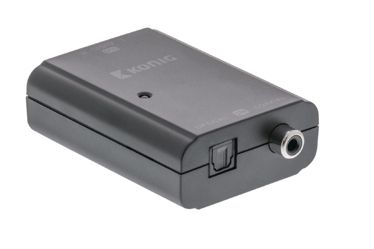 Convertisseur entrées : toslink / spdif sorties : 2 x fiches rca