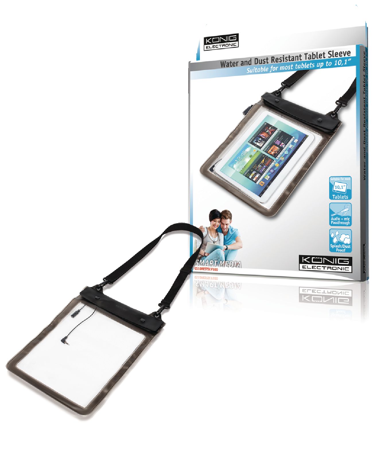 Etui résistant à l'eau et à la poussière pour tablette