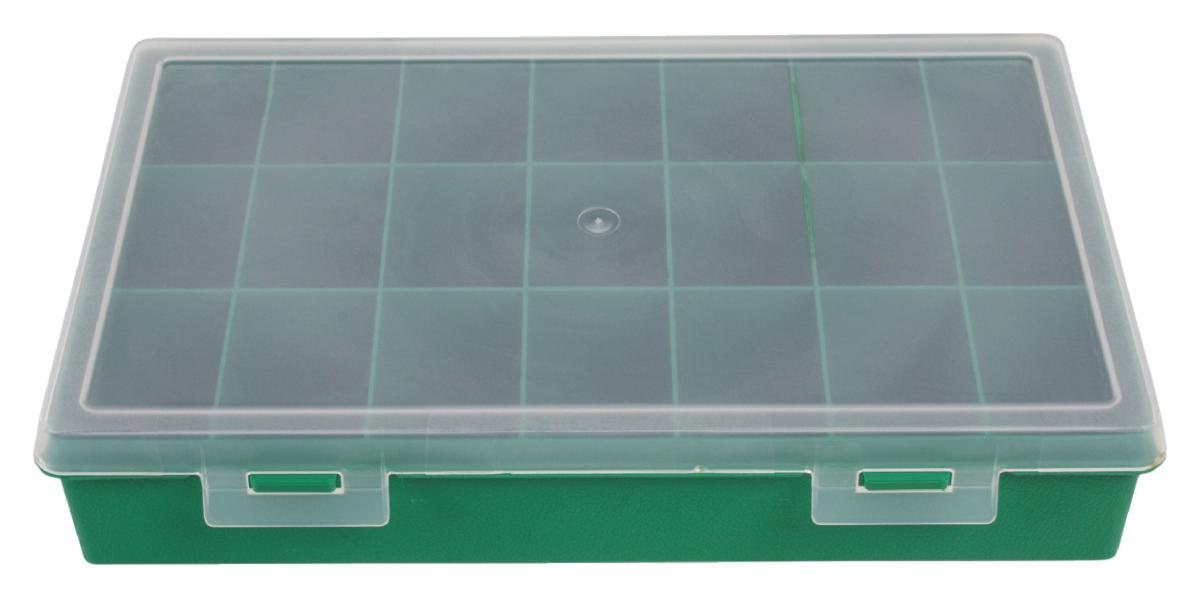 E44-Boîte de rangement 21 compartiments fixes 290 x 195 x 54 mm à 7,90 €  (Compartiments fixes)