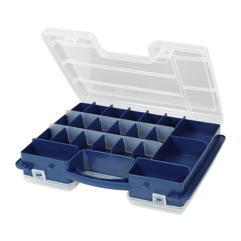 E44-Boite de rangement type valise de 10 a 22 compartiments