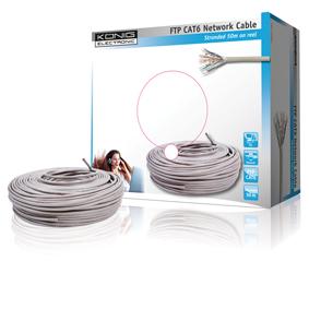 CABLE RESEAU CAT6 FTP CUIVRE 24 AWG LONGEUR 35M/TOUR - D-LINK