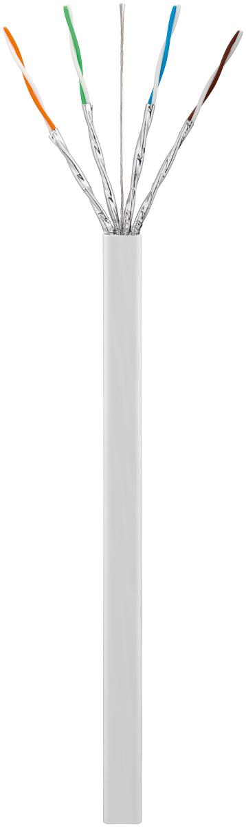 Câble réseau blindé plat 4 paires torsadées monobrins 100% cu cat7 u/ftp l=1m