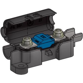 E44-Porte-fusible auto pour câble jusqu'à 25mm² intensite max