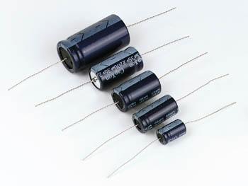 Condensateur axial 22µf 100v 8x16mm 85°c