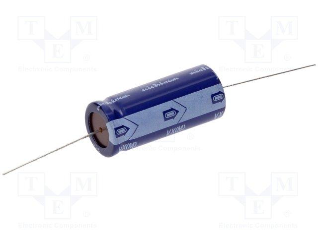 Condensateur axial 6800µf 10v 16x41.5mm 85°c nichicon