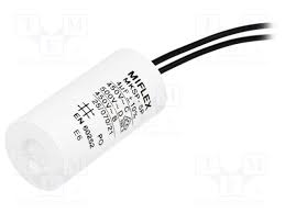 Condensateur moteur (idéal volet bubendorff,somfy,delta dore...) sorties à fils 4uf 450v 25x51mm