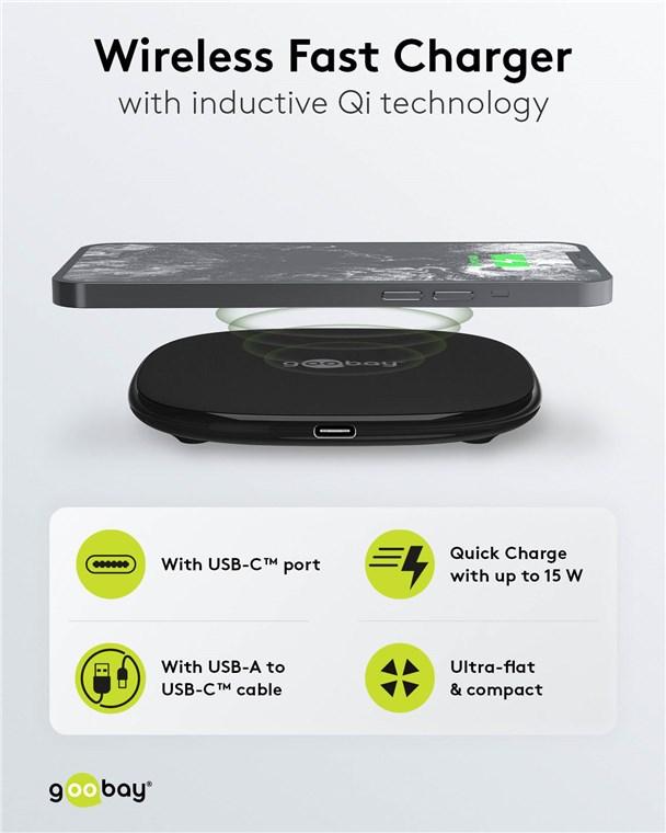 Chargeur rapide (induction) sans fil 15 w