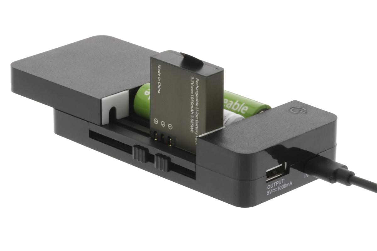 Chargeur de batterie universel  li-ion, ni-cd/ni-mh, aa/aaa, appareil photo ,téléphone (3,6 - 7,4 v)