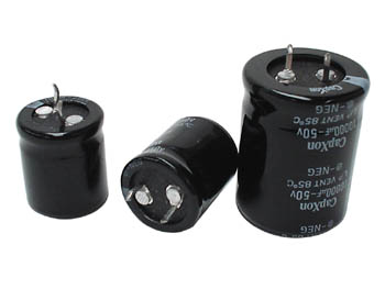 Condensateur chimique radial 10000uf 50v 105°c 35x40mm snap-in