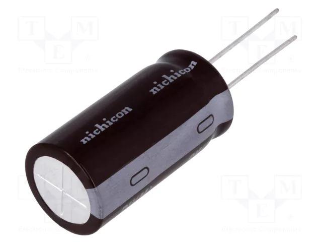 Condensateur électrolytique nichicon 150uf 450vdc Ø18x40mm ±20%