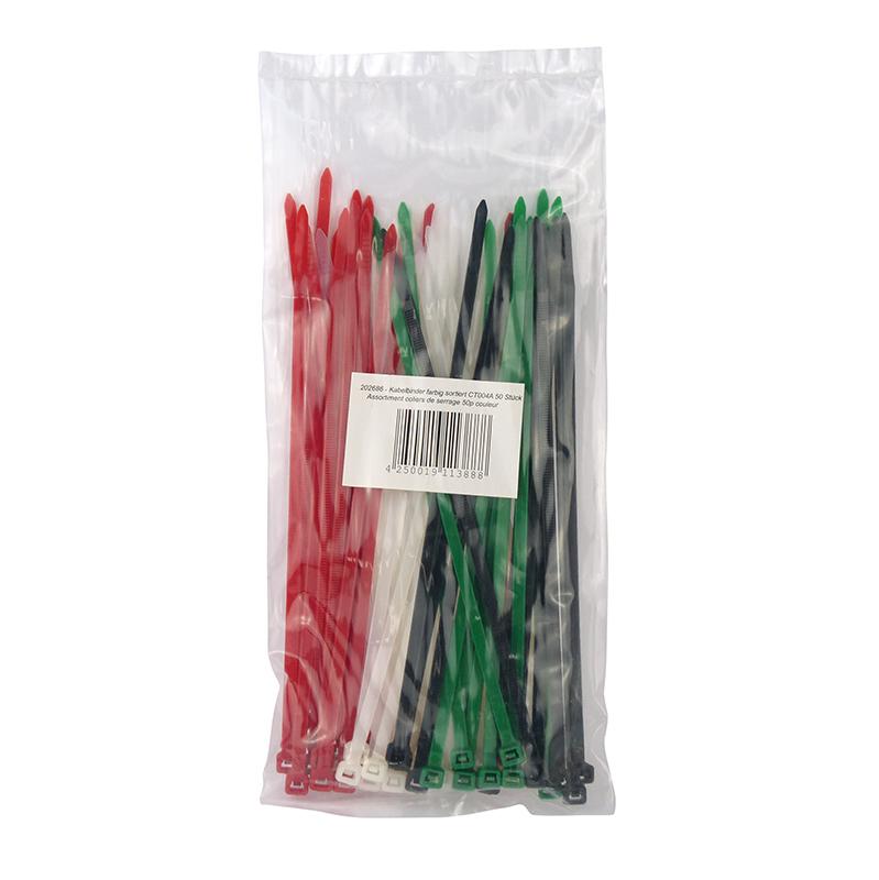 E44-Lot de 100 colliers rilsan 2.5 x 100mm noir à 1,00 € (Colliers Rilsan)