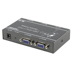 Repartiteur vga professionnel 4 ports könig permet de visualiser une entrée sur 4 x écrans simultanément