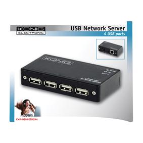 4port usb network server könig