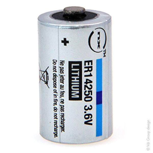 E44-Pile lithium 3.6v 1100ma 1/2r06 (14.3x 25mm) er14250 à 5,90