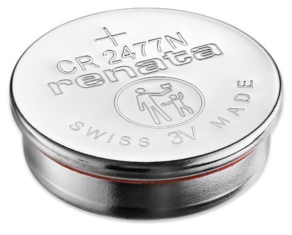 E44-Pile bouton lithium 3v 540mah (24.5 x 5.0mm) cr 2450 a souder  horizontale à 3,00 €