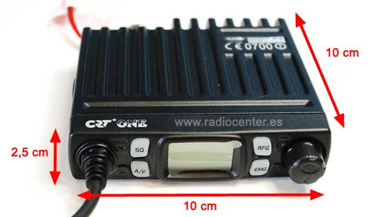 Postes  cb   sytème de communication radio cb cb crt one am/fm  4 watts  le plus petit poste du marché : 10.2 x 10 x 2.5 cm