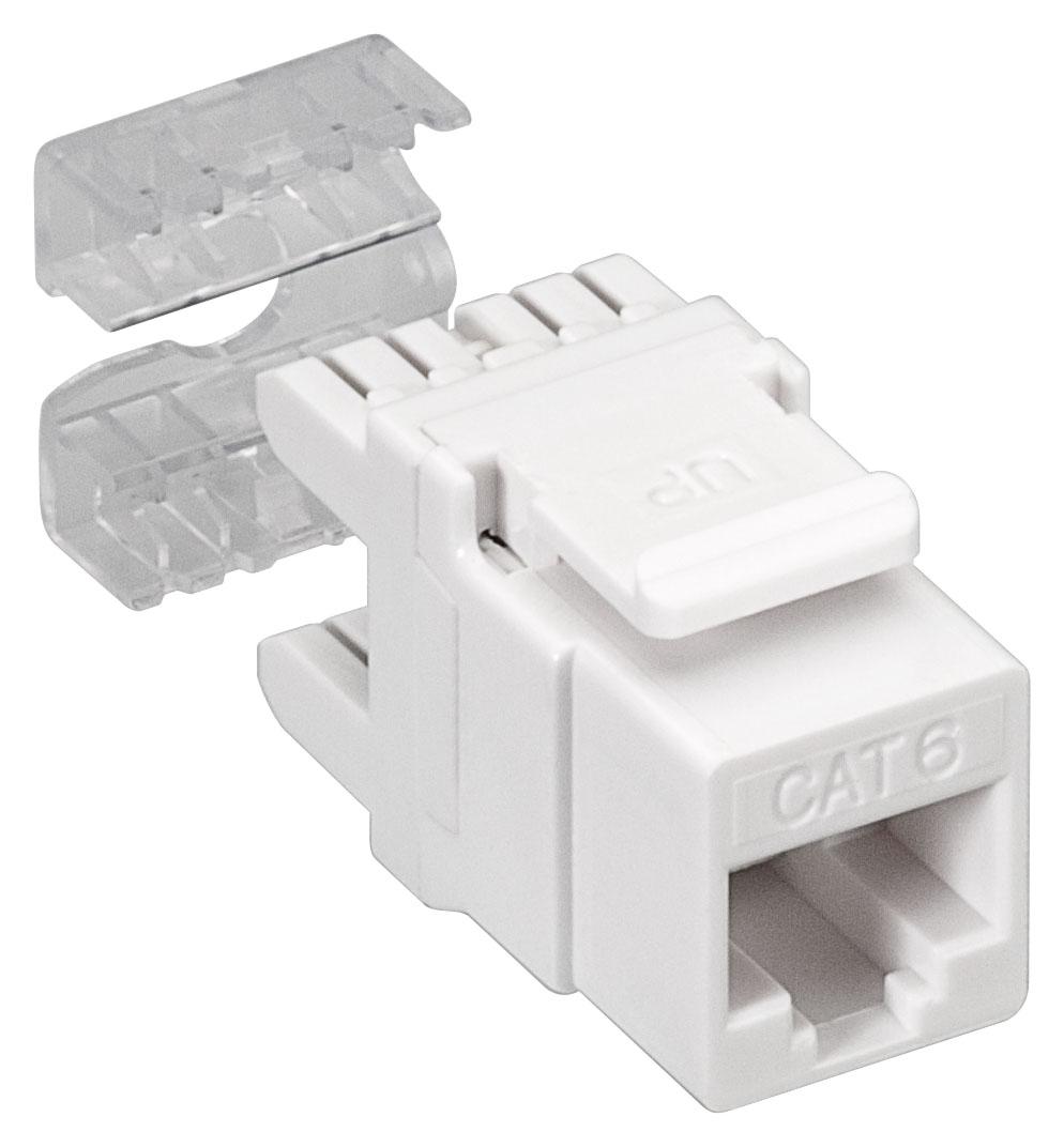 Fiche rj 45 cat6 a encastrer sur panneau ou plastron