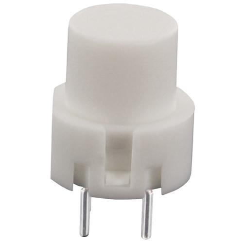 Inter poussoir rond off- (on) pour ci  0.01a / 35vdc d=12mm  blanc