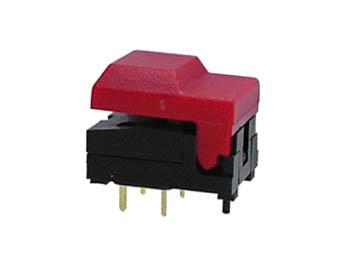 Interrupteur à bouton-poussoir bipolaire pour PCB, 250V 2A