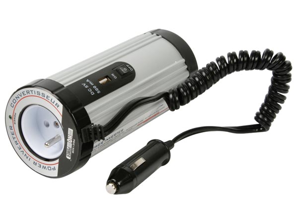 Convertisseur 12vcc / 230vac 150w auto-restart (sinusoïde modifiée) + sortie usb