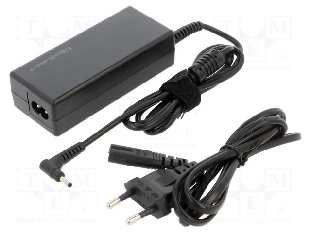 Alimentation: à impulsions pc portable 19vdc 3,42a  conn: 3,0/1,0 65w