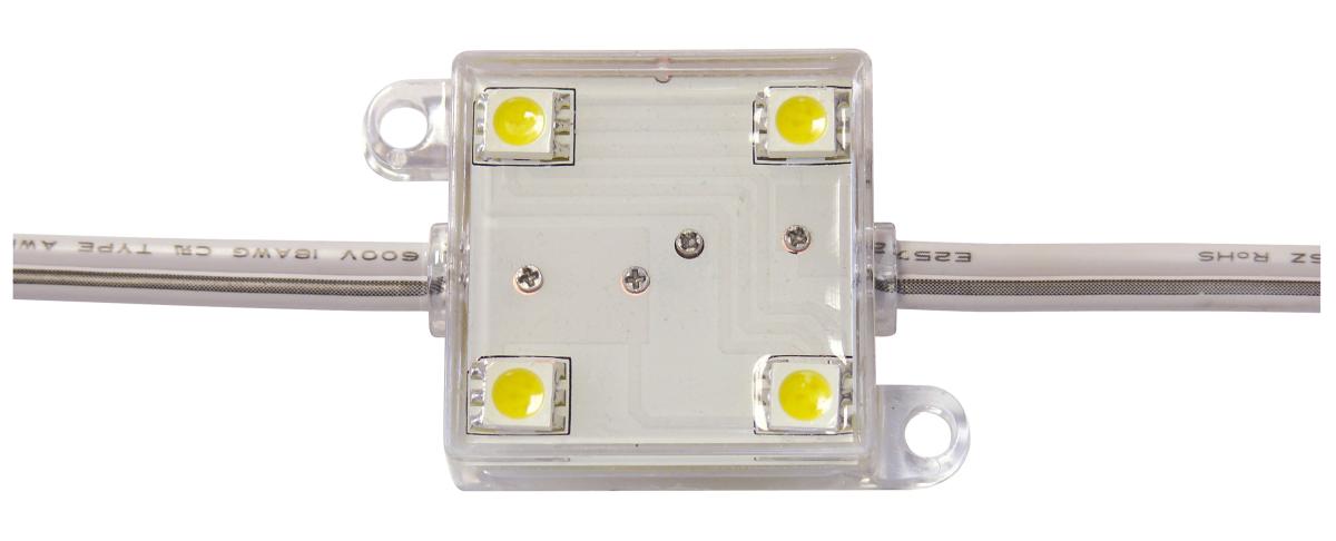 Module 4 x led haute luminosite bleu alim : 12v 80ma ip65