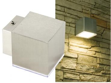 Applique murale interieur / exterieur ip44 a led blanc chaud 3.6w 216 lumens alim : 230v