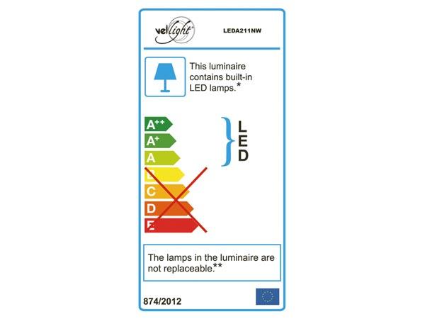 Lampe led murale  - carré - 10 w - blanc neutre