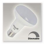 Lampe e27 - a   leds  10w - blanc chaud - 3000°k - 880 lumens -r80- 230v - 112 x 79 mm dimmable