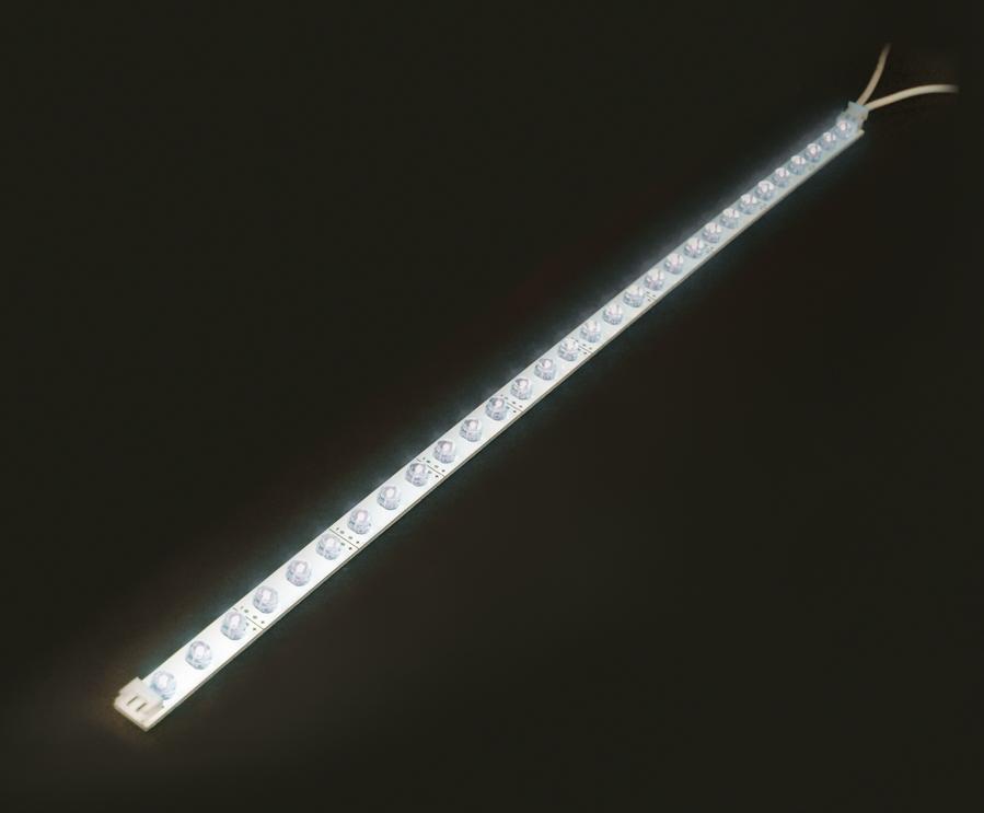Barrette souple a leds 37.5cm 30 leds blanc chaud 3000°k  alim : 12v 200ma