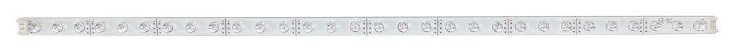 Barrette souple a leds 37.5cm 30 leds bleues  alim : 12v 200ma