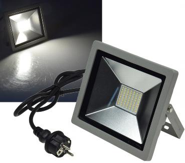 Projecteur led pour l'extérieur - 30 w, blanc neutre 4000°k - 2100 lumens -slim - alu -