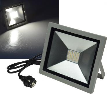 Projecteur led pour l'extérieur - 50 w, blanc neutre 4000°k - 3200 lumens -slim - alu -