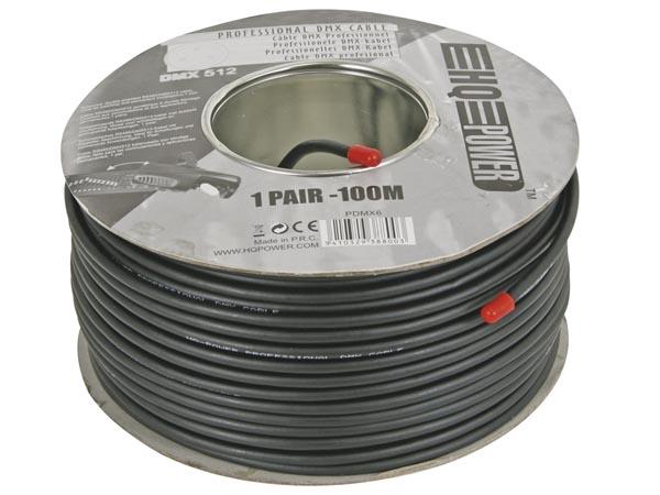 Câble dmx pour commande jeu de lumière 2 conducteurs l 10m