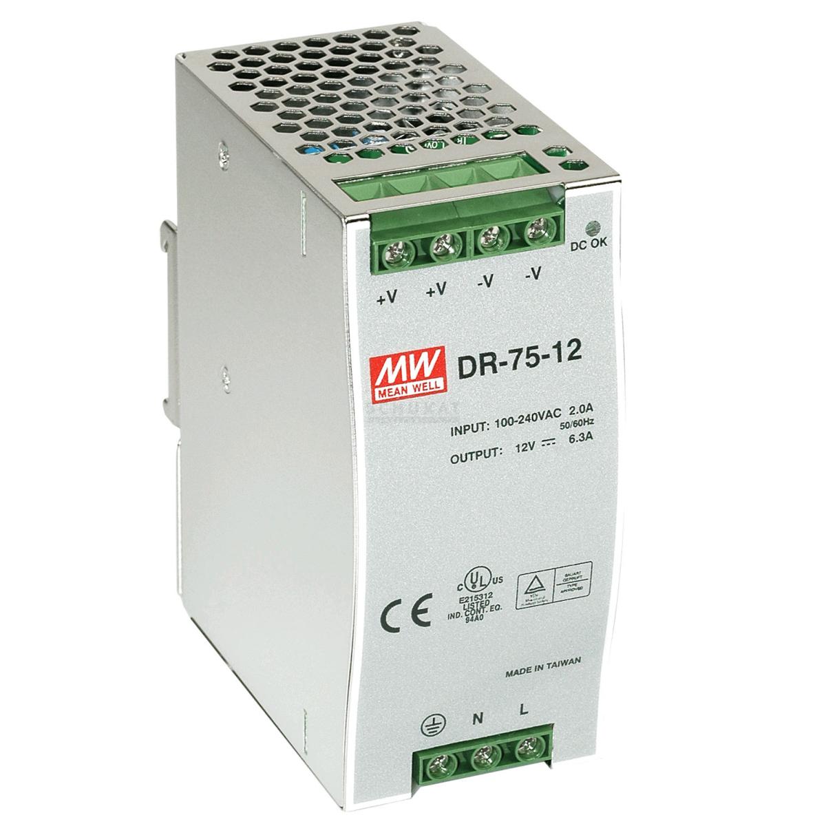 Alimentation DIN 230VCA/24VDC 2.5A - Plus Domotique