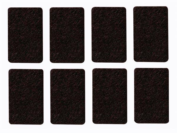 Bande feutre - rectangulaire 30 mm x 48 mm - 8 pcs