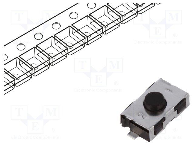 Inter a poussoir off(on) cms ideal clef voiture 3.8x6x1.75mm