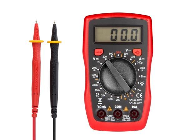 E44-Multimètre numérique ohmmètre / voltmètre/ ampèremètre
