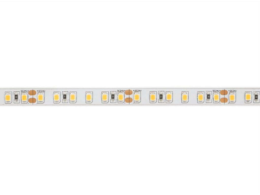 Ruban leds flexible 24v blanc chaud 120leds/m 3528 9w/m ip20 40m