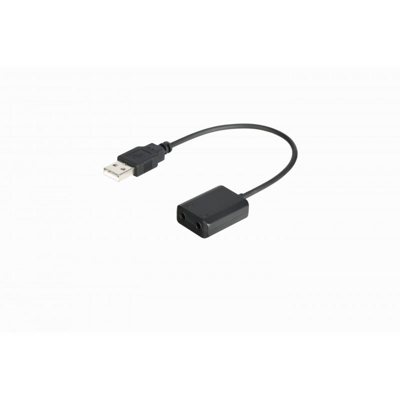 E44-Adaptateur audio usb-a pour casque et micro à 9,00 €