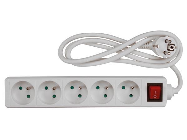 2 Pièces Multiprise Murale,Bloc MultIPrise avec 3 Prises,(3500W/16A), Multiprise Prise,MultIPrise Electrique pour